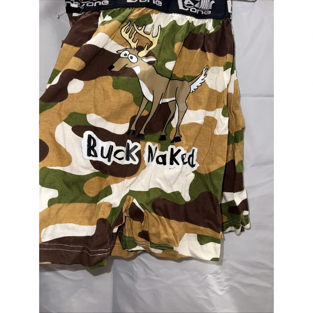 buck naked camo boxer size small new